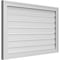 Ekena Millwork Vertical Surface Mount PVC Gable Vent: Functional, w/ 2"W x 1-1/2"P Brickmould Frame, 38"W x 24"H GVPVE38X2402SF - alternate 4